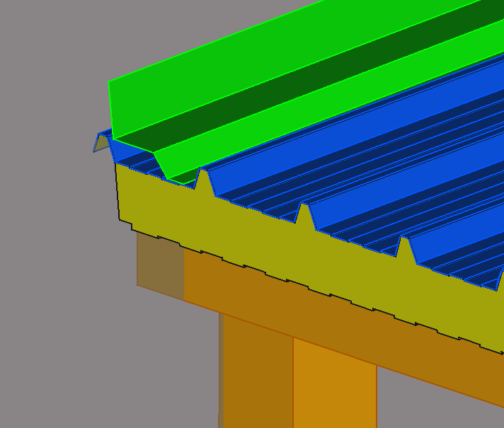 Kantbleche Wandanschluss Seite | Sandwichpaneele24